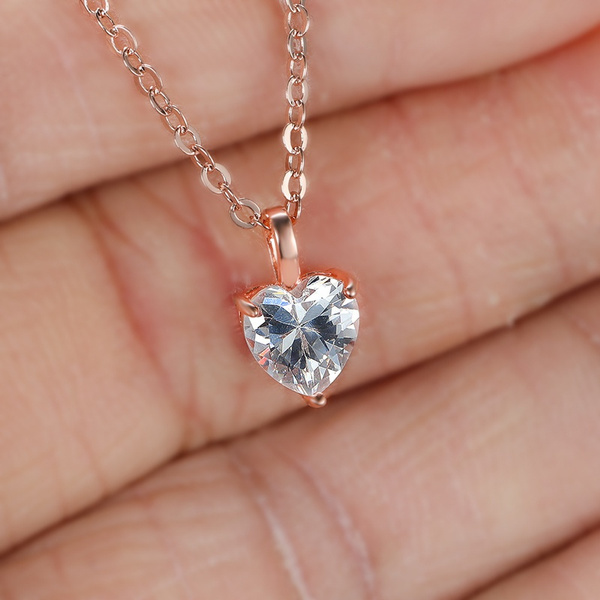 Diamond Love Heart Pendant - Nuha Jewelers