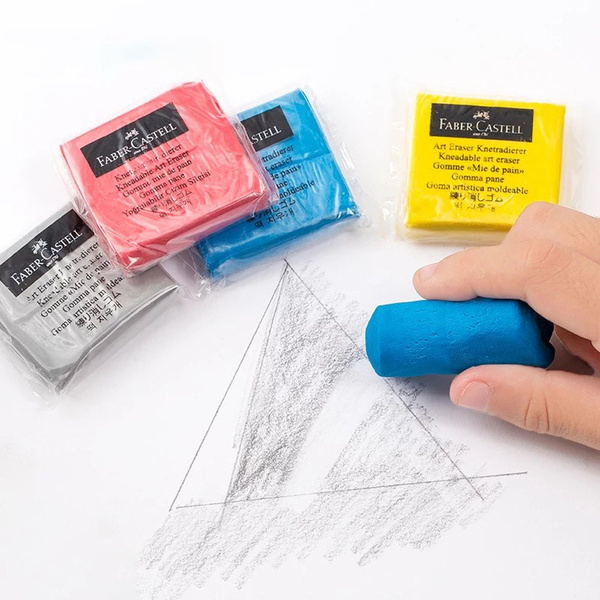 1PC Sketch Kneaded Plasticity Student Supplies Rubber Faber Castell  Professional Soft Eraser Eraser Wipe School Office Supplies Stationery  Supplies