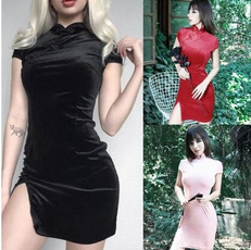 Goth, Chinese, bondage, Evening Dress