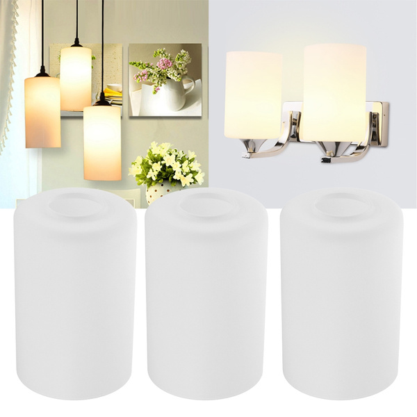 Segolike 3pcs Cylindrical Ceiling Light Shade Pendant Lampshade Fixture Dia 10cm Wish Segolike 3pcs Cylindrical Ceiling Light, Cylindrical Glass Light Shades