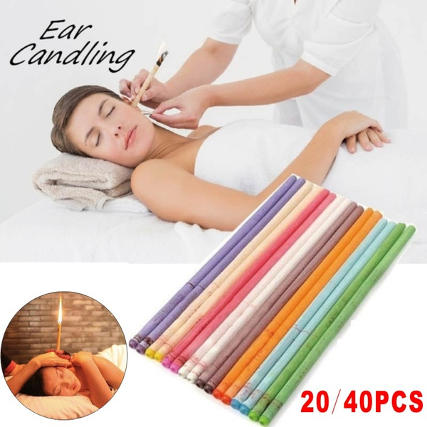 10Pcs Earwax Candles Hollow Blend Cones Beeswax Ear Cleaning Massage TreatmentZP 