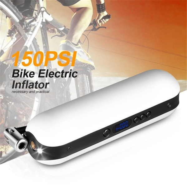 Car Air Pump 150PSI Rechargeable Electric Inflator Power Bank MTB Bike