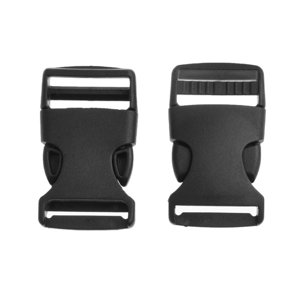 10Pcs Side Release Buckle Belt Buckles Replacement For Backpack Luggage  Black Plastic
