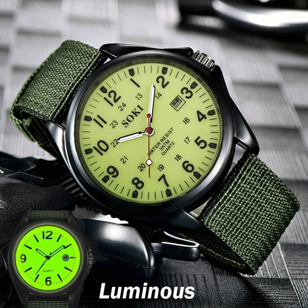 Luminous on sale military watches