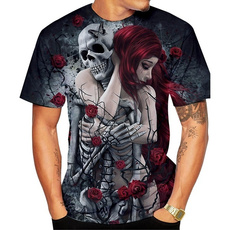 Goth, Fashion, skull, Rose