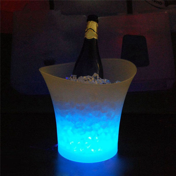 5L Waterproof Plastic LED Bucket Luminious Cool KTV Bars Night Party 5L Waterproof Plastic LED Bucket Luminious Cool KTV Bars Night Party