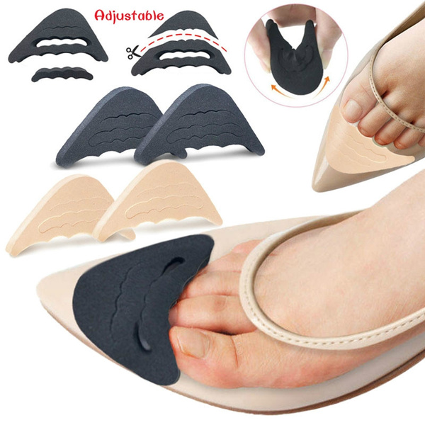 Cheap Women High Heel Half Forefoot Insert Toe Plug Cushion Pain Relief  Protector Shoes Toe Front Filler