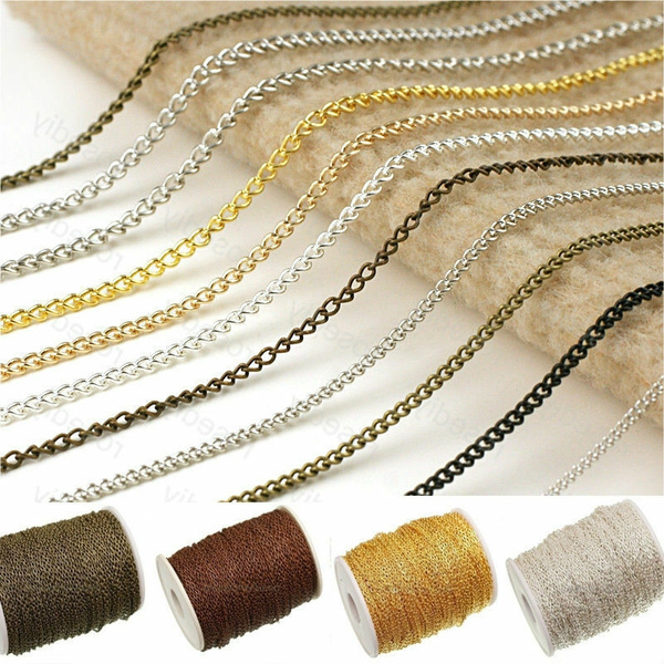 5m open link iron metal chain for jewelry making findings | Wish