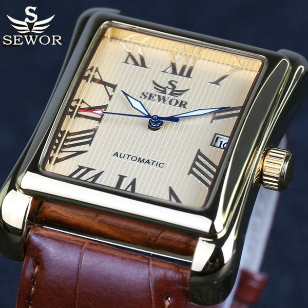 Sewor Automatic Watch | Sewor Men's Watches | Steel Wrist Watches | Steel  Watch Clock - Mechanical Wristwatches - Aliexpress