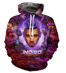 3D hoodies, hooded, indigobychrisbrown, Sleeve