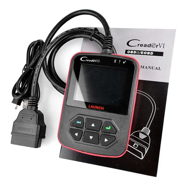 LAUNCH Creader VI Code Scanner Creader 6 OBD2 OBDII Port Fault Code Reader Multilanguage Update