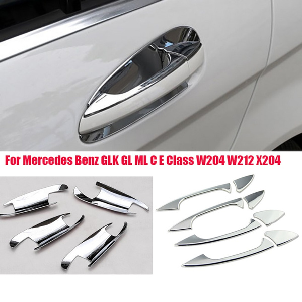 Chrome Car Door Handle Cover Trim Door Bowl Decoration For Mercedes