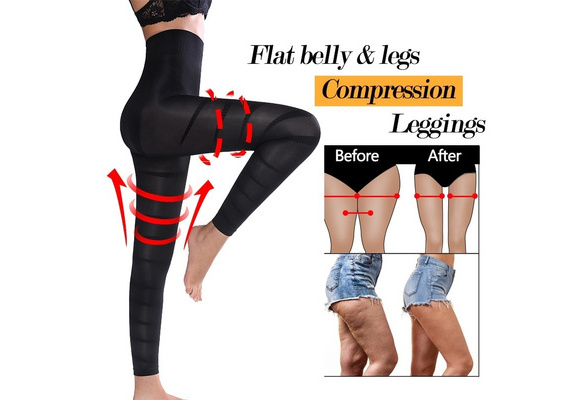 Women Anti Cellulite Leggings Sculpting Sleep Leg Shaper Compression  Leggings Socks Anti-friction Underwear Fitness Pants Leg Shapper