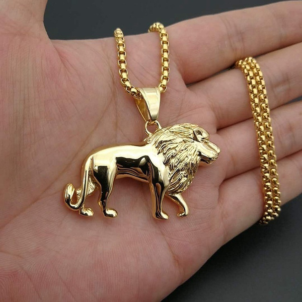 New Hip Hop Necklace High Polished Gold 