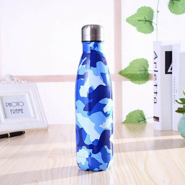 Water Bottle Vacuum Insulated Metal Flask Sport Chilly Cold Cups Stainless Steel 