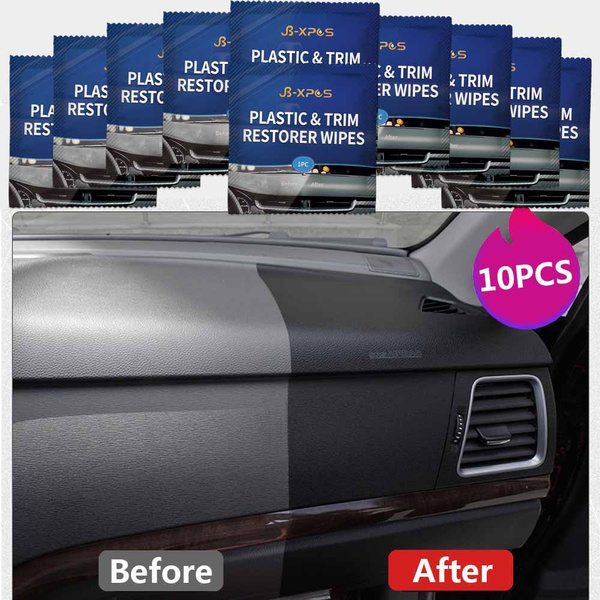 Quick Plastic Trim Restorer Car Refurbish Plastic Refurbish Prevent Plastic  Aging Trim Restorer Wipes
