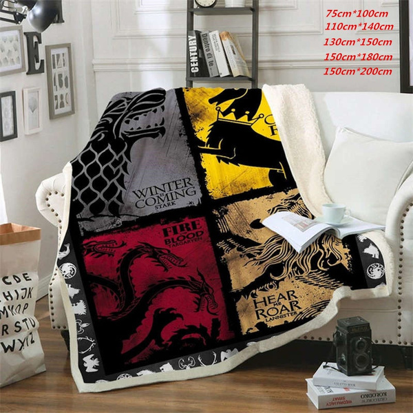 Game Of Thrones Bed Sofa Soft Throw Fleece Blanket 