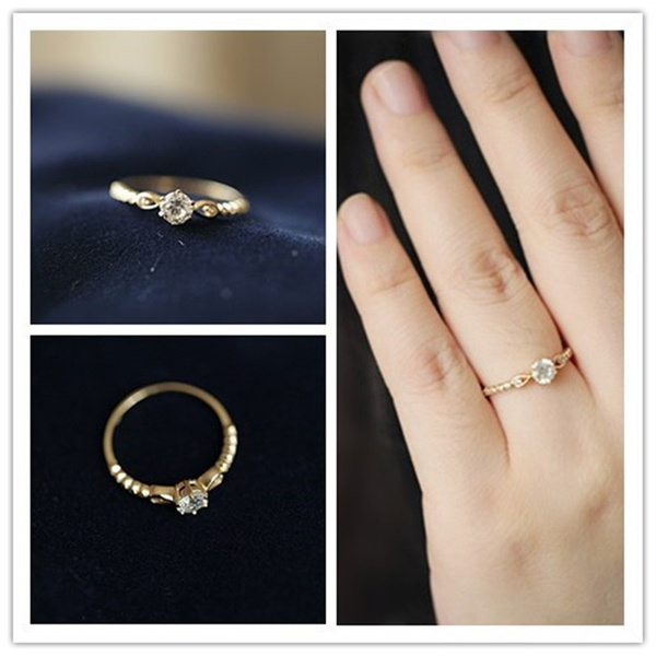 China Factory Middle-aged ring hand-drawn palace style hollow diamond ring  niche design 18K gold opening index finger ring as shown?in?the?picture in  bulk online - PandaWhole.com