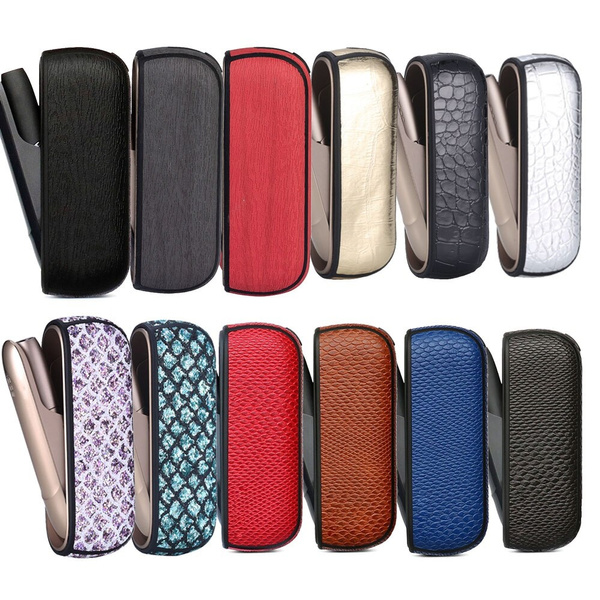 18 Colors Bling Style Wood Crocodile Case for Iqos 3.0 Cover Protective  Case Iqos 3 Leather Pouch Carrying Bag Accessories