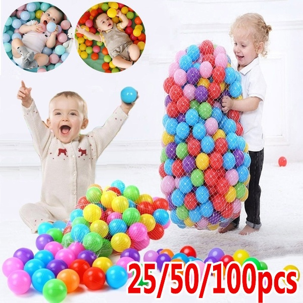 100pcs Colorful Soft Plastic Ocean Ball Kid Swim Pit Water Pool Baby Funny Toys 