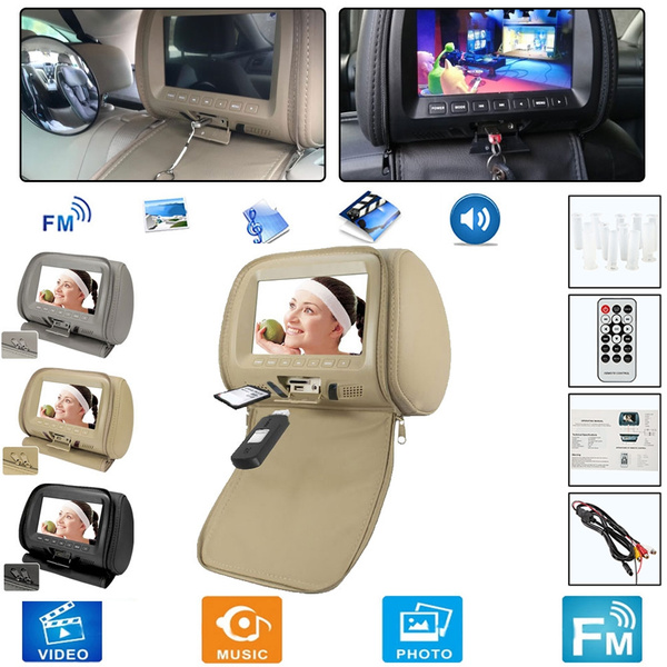 Awesome New Universal 7 Inch Car Headrest Monitor Rear Seat Entertainment Mu Ltimedia Player Wish