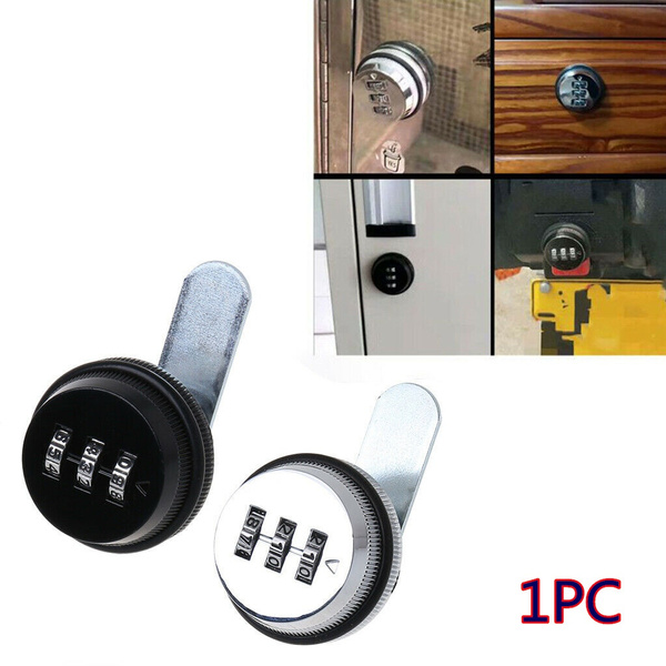 3 Digit Combination Cam Lock KEYLESS Password Lock Mailbox Cabinet