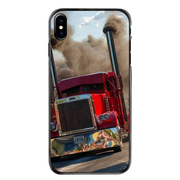 Peterbilt Trucks Metal Sheet Emblem Freight car cell phone case