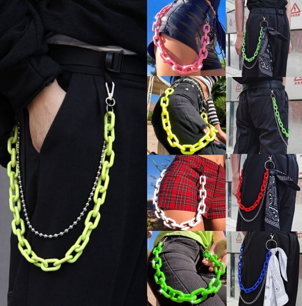Men and Women Fashion Pants Chain Waist Chain Hip-hop Chain Street Dirt  Cool Chic Wind Unisex Bundy Hanging Pants Chains Jewelry