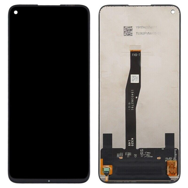 Color : Black DESHENG Spare Parts LCD Screen and Digitizer Full Assembly with Frame for Huawei Nova 6 SE