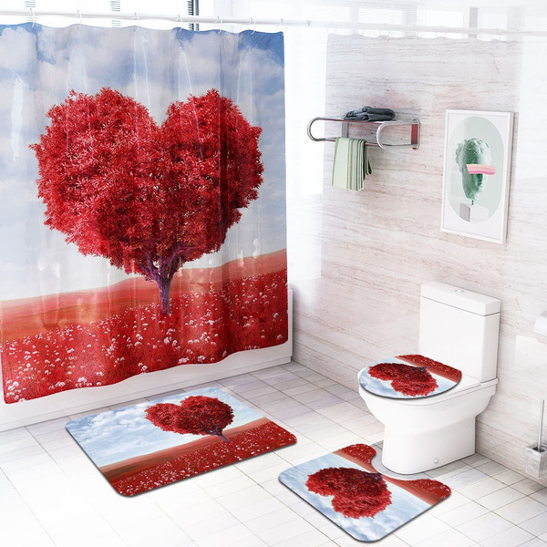 Big Flower Carpet Bathroom,Anti Slip Mat in the Bathroom Toilet