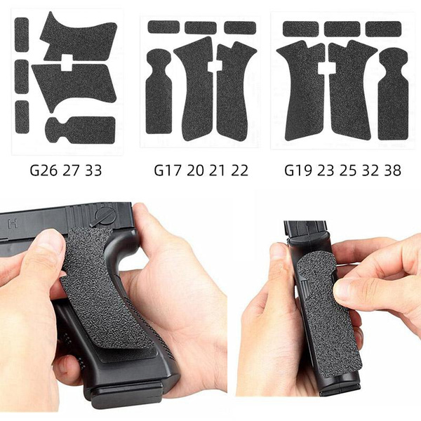 Rubber Grip Tape For Glock Gen5 Models 26, 27, 33 - Enhanced Traction For Pistol Grips