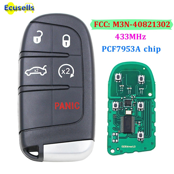 5 Buttons Smart Remote Key Fob for Dodge Charger Challenger Dart for ...