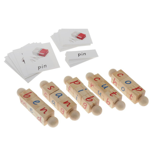 wooden reading blocks