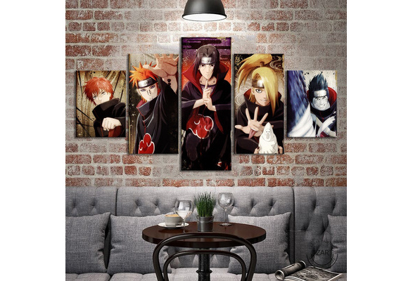 Naruto Akatsuki Membros Anime Modern Canvas Art Print 40 x 60 cm :  : Home & Kitchen