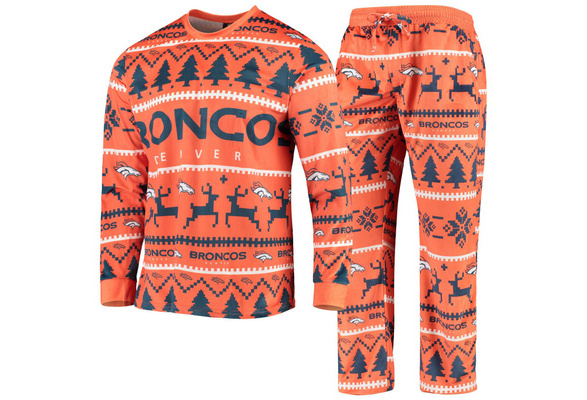 Denver Broncos NFL Family Holiday Pajamas