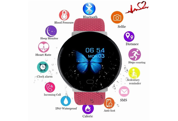 2020 New D19 Men Smartwatch Sport Pedometer Smart Watch Fitness Tracker  Heart Rate Monitor Women Clock for iphone Android IOS | Wish