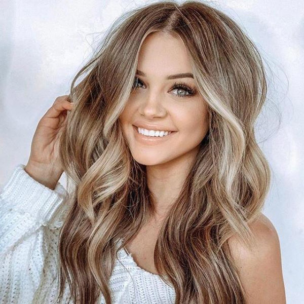 long blonde ombre wig