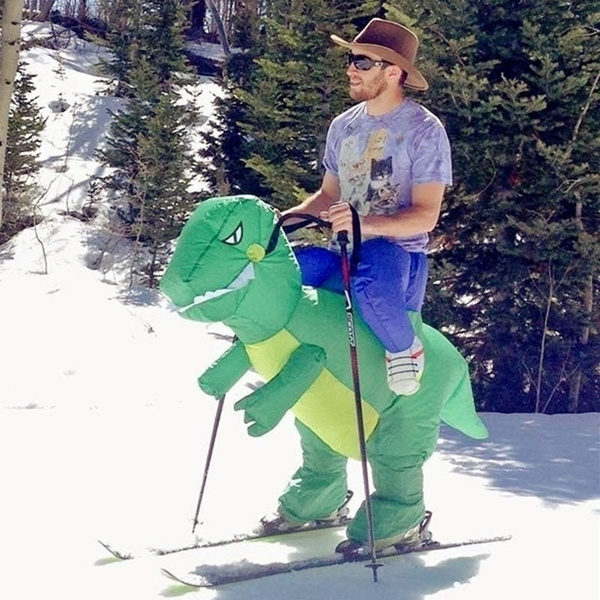 Adult Size Inflatable Dinosaur Costumes Halloween Wind Turbines Funny Inflatable Party Costumes