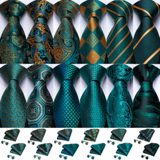 Blues, peacock, Gifts For Him, tie set