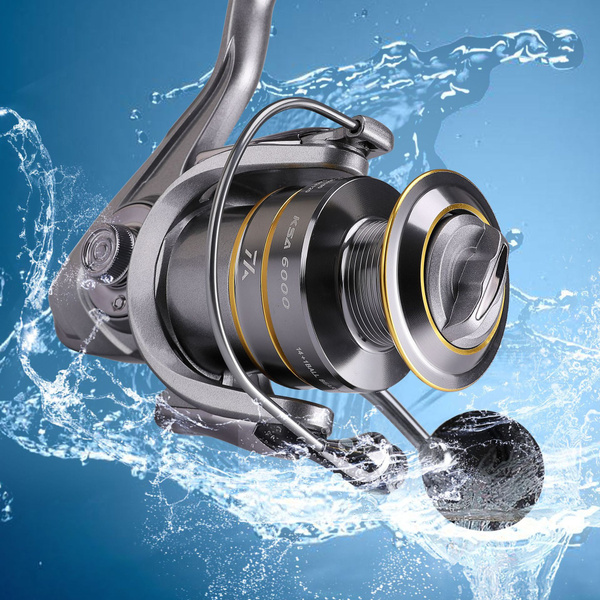 New 14+1 BB Double Spool Metal Fishing Reel 5.5:1 Gear Ratio High Speed ...