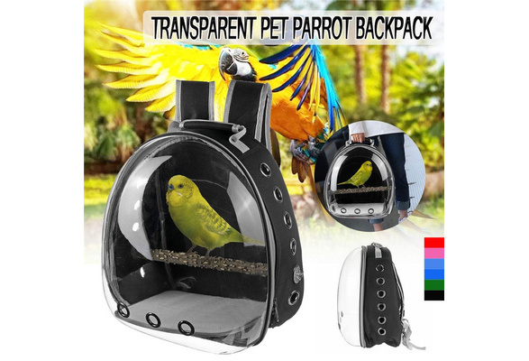 ATATMOUNT Pet Parrot Carrier Bird Travel Bag Space Capsule Transparent Backpack Breathable 360/° Sightseeing
