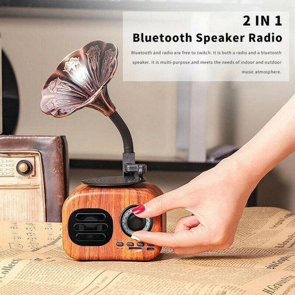 Retro Bluetooth Speaker Portable Mini 