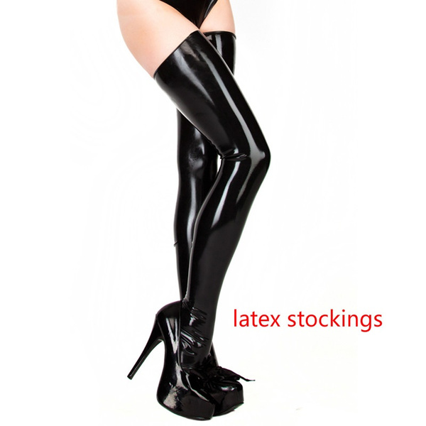thigh high latex