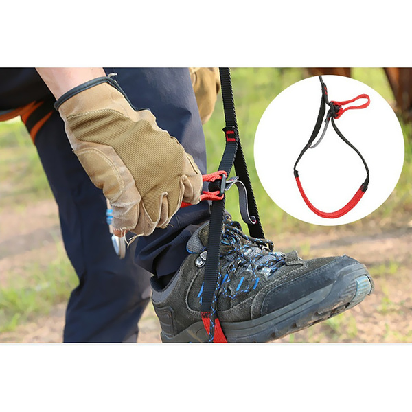 Adjustable Strong Polyester Climbing Sling Ascender Foot Loop 80-133cm 
