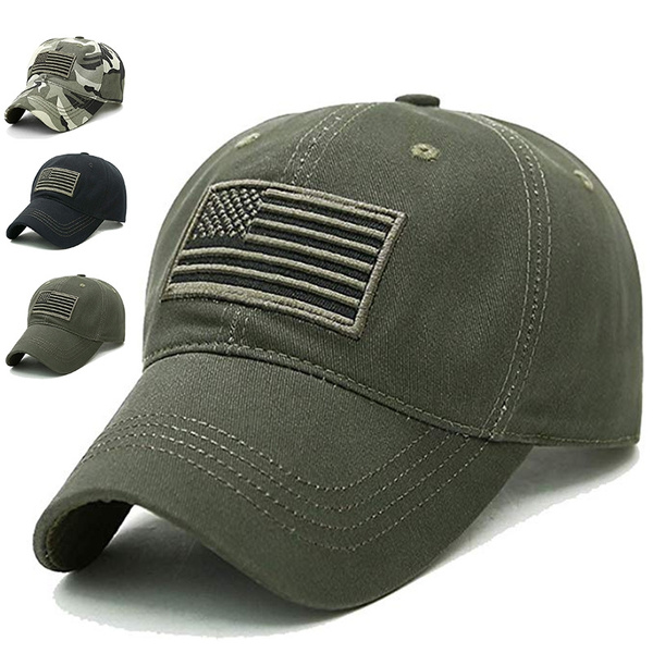 Army Baseball Cap American Flag Hat 