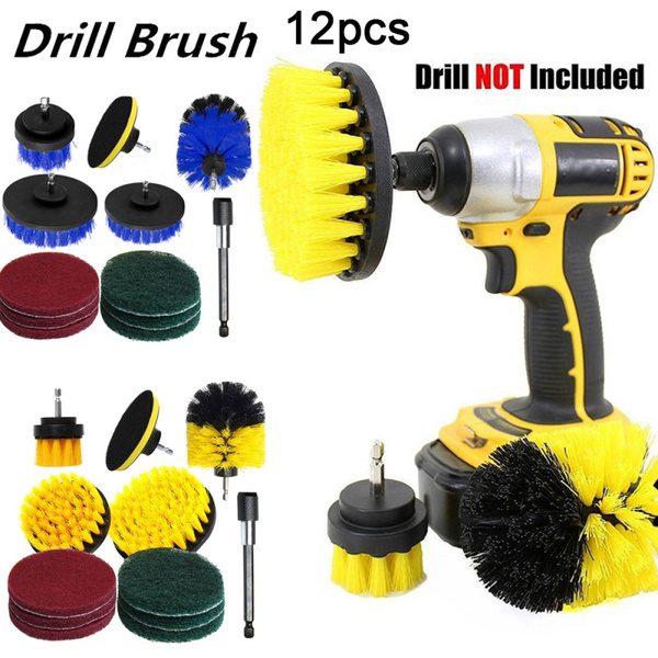 Electric Drill Brush Attachment Drill Brush Set Scrubber Brushes Household  Brick Cleaning Brush Car Brush - Temu