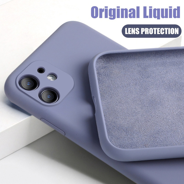 Een hekel hebben aan inch Koken For iPhone 11 Case Liquid Silicone Matte Soft Cover For Apple iPhone 11 Pro  Max Flexible Shockproof Phone Case (Lens protection) | Wish