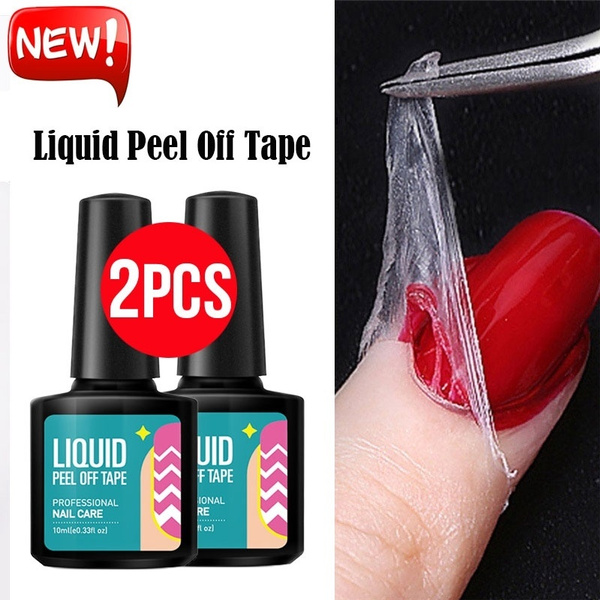 weer Reproduceren toonhoogte 10ml Liquid Peel Off Tape Cuticle Guard Peel Off Nail Polish Barrier Liquid  Nail Tape For Nail Art 1/2Pcs | Wish
