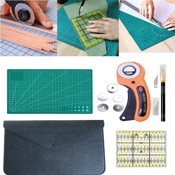Rotary Cutter Set with Blades and Self Healing Mat - Crafts, Sewing,  Quilting