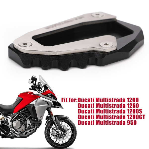 For DUCATI Multistrada 1200 1260 1200S 1200GT 950 Motorcycle Accessories Side Stand Enlarger pad support plate kickstand 
